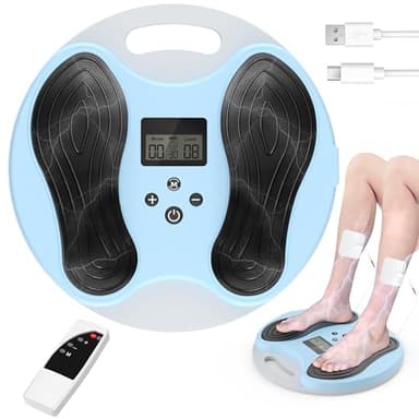 Medic Durchblutungsstimulator für Füße & Beine, EMS Fußmassageräte, lindert Neuropathie, Knie- & Beinschmerzen, fördert die Fußdurchblutung – Elektrischer TENS Stimulator mit 4