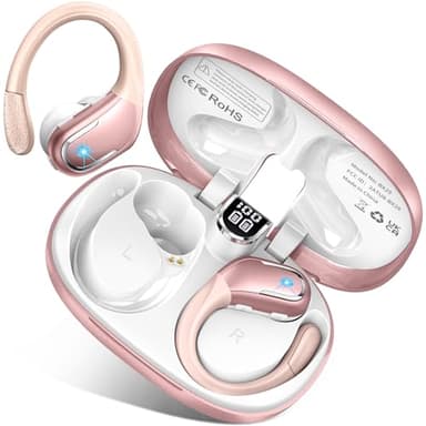 Bluetooth Kopfhörer in Ear Sport, 2024 Kopfhörer Kabellos Bluetooth 5.3 HiFi Stereo, 75 Std Noise Cancelling Wireless Earbuds, Tiefer Bass, LED-Anzeige, IP7 Wasserdicht, USB-C-Schnellladung Ohrhörer