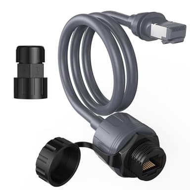 EDUP Starlink Ethernet Adapter Gen 3 & Mini mit wasserdichter Kabelverlängerung, RJ45 Koppler für Star Link Standard V3 & Mini Dishy, ideal für den Innen- und Außenbereich