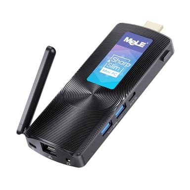 MeLE PCG02 Lüfterloser Mini-PC-Stick, Celeron N4000 4GB 128GB mit Windows 11 Home Micro-Desktop-Computer, HDMI USB3.0 Wi-Fi Gigabit Ethernet Portable SFF für Industrielles IoT.