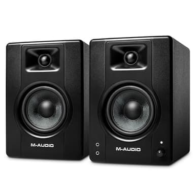 M-AUDIO BX4 - Aktive 120-Watt Desktop-Computerlautsprecher/Studiomonitore für Gaming, Musikproduktion, Live-Streaming und Podcasting (Paar)