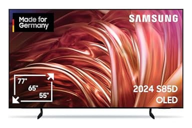 Samsung OLEDGQ77S85D 4K Fernseher 77 Zoll (195 cm), OLED HDR, Dolby Atmos, TV mit Neural Quantum AI Gen2 Prozessor, AI Upscaling, Smart TV, KI, Deutsches Modell (2024)