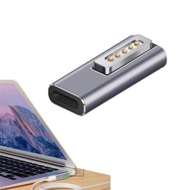 Hsupez USB C Magnet Adapter für MacBook Pro/Air - USB C zu Magnetische T-Spitze für MacBook Pro/Air nach 2012 PD 45W-100W Ladegerät,USB C zu Magnetic T-Spitze Konverter - Magsafe 2, 100W C-zu-C Kabel