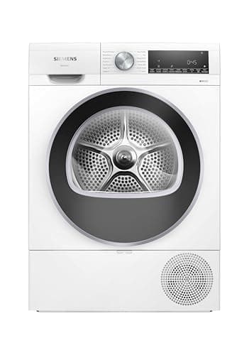 Siemens WQ43G2D0EM, iQ500, Smarter Wärmepumpentrockner 9 kg, autoDry, speedPack, Reversierende Trommel, Nachlegefunktion, halbe Beladung, Trommelinnenbeleuchtung, Weiß