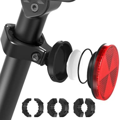 SUPMEGA Fahrradhalterung für AirTag, Fahrradreflektor mit Metallhalterung, Versteckter Diebstahlsicheres GPS-Tracker-Zubehör Wasserdichter AirTag-Halter für Fahrräder, E-Bikes und Roller