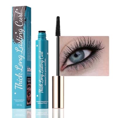 Mascara für ältere Frauen schwarze - 5D Wimperntusche Wasserfest Nicht Verklumpend, Hypoallergen, Volumengebend für dünner werdende Wimpern ＆ empfindliche Augen,wischfeste Formel (Schwarz, 10Ml)