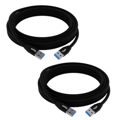 Mygatti USB 3.0 Kabel 5 Gbps（2 Meter，2Pack）,High Speed Transfer USB A Stecker auf A Stecker,Nylon geflochten, USB Verbindungskabel kompatibel mit Drucker, Kamera, externe Festplatte und mehr