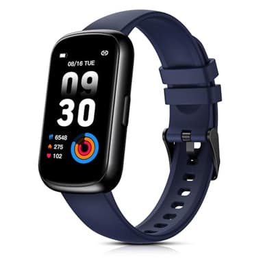 TIFOZEN Smartwatch Damen 1,47" Fitnessuhr Klein mit Pulsuhr, SpO2/Schlafmonitor, 24 Sportmodi, Fitness Tracker, Schrittzähler, Wasserdicht 3ATM, Nachricht Whatsapp für Android/iOS (Mitternachtsblau)