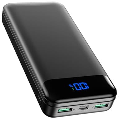 Enerwow Power Bank, 27000mAh Powerbank PD 30W Schnellaufladung Externe Handyakkus mit Digitaldisplay, USB C Tragbares Ladegerät mit iPhone 15 14 13 12 Pro Max und Andere Geräte