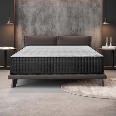 Naturalex - Titanium - Matratze 180x200 cm - Kaltschaummatratze 180x200 H4 - Matratze 180x200 30 cm Hoch - Oeko-tex Zertifiziert - Latex Blue 7 Zonen