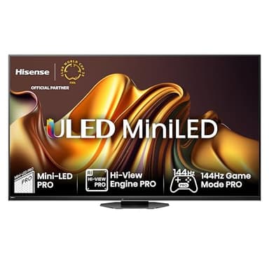 Hisense 65U8NQ 164cm (65 Zoll) Fernseher, 4K Mini LED ULED HDR Smart TV, Quantum Dot, 120Hz/ 144Hz VRR, HDMI 2.1, Game Mode Pro, 2.1.2 Kanal Sound, Dolby Vision IQ & Atmos, Anthrazit, [2024]