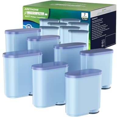 ARETHONE Wasserfilter für Philips AquaClean CA6903/10 CA6903/22 CA6707/20, Kompatibel mit Saeco und Philips Latte Go Kaffeevollautomaten Filter, Reduziert Verunreinigungen(7 Stück)