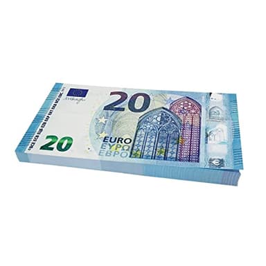 Scratch Cash 100 x € 20 Euro Money to Play (Größe auf 125% im Vergleich zu echtem Geld erhöht)
