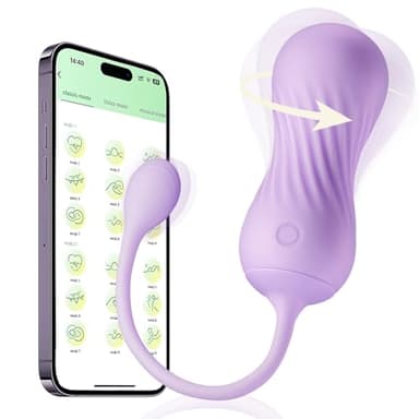 Vibrationseier Sexspielzeug für die Frau Vibro-Ei mit Fernbedienung 360° Rotation & 9 Vibration Bullet Vibratoren Dildo Vibratorensets für Frauen mit App Vibratorstarb für Klitoris und G Punkt
