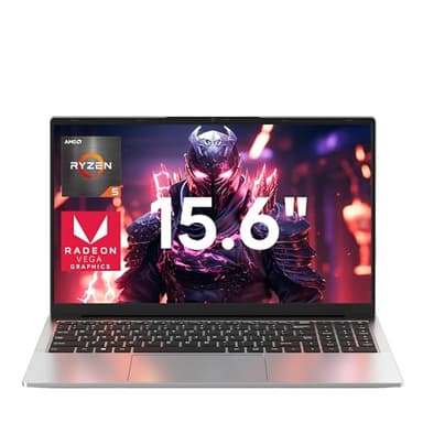 jumper 2025 Laptop 15,6 Zoll FHD IPS Display, AMD Ryzen 5 7430U(bis zu 4,3 GHz), 16 GB DDR4 1 TB NVME SSD Notebook, 2 Stereo-Lautsprecher, 2 Staufächer, USB 3.2/62.7Wh Akku