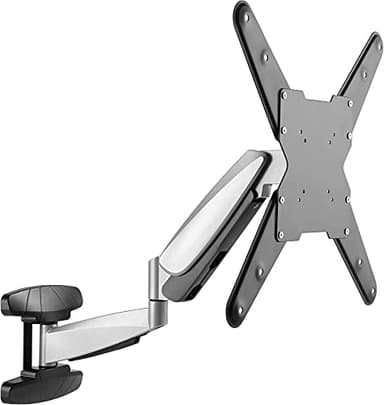 Poppstar TV-Wandhalterung (schwenkbar neigbar drehbar) Gasdruckfeder Monitor-Halterung für 23 Zoll - 55 Zoll Bildschirme 7-25 kg (VESA max. 400 x 400mm)