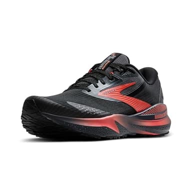 BROOKS Damen Adrenaline GTS 24 Weatherized Sneaker, Schwarz/Ebenholz/Hot Coral, 40 EU
