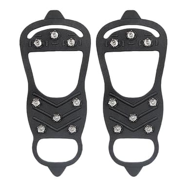 Rutschfeste Schuhklammer, Schuhklammern für Schnee, 2 x Eis-Stollen zum Anziehen | mit 8 Steigeisen Stiefel für kaltes Wetter, Eisspitzen, einfach anzuziehen