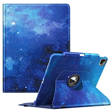 FINTIE Drehbare Schutzhülle kompatibel mit iPad Pro 12,9 Zoll (2022/2021/2020/2018, 6., 5., 4., 3. Generation), 360 Grad schwenkbare Schutzhülle mit Stifthalter, automatischer Schlaf-/Wachmodus,