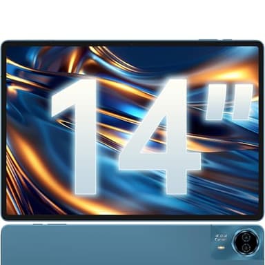 TECLAST T70 Tablet 14'' Zoll Top Gaming Tablet MTK G99 Octa-Core 2.2GHz Android 14, 20GB RAM+256GB UFS2.2（8TB TF） TDDI, 10000mAh/18W, 4G LTE/5G WLAN/GPS/GMS/Widevine L1/3.5MM [2025]