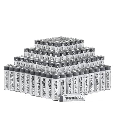 Amazon Basics AA-Alkali-Batterien, Industriequalität, 1,5 V, 5 Jahre lagerfähig, 200 Stück