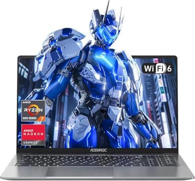 ACEMAGIC Laptop mit Metallgehäuse und Hintergrundbeleuchtetem Laptop Ryzen 7 5700U(8C/16T, bis zu 4,3 GHz) für Notebook,16,1 Zoll FHD,16GB DDR4,512GB M.2 SSD,WiFi 6,BT5.2,HDMI(Gray)