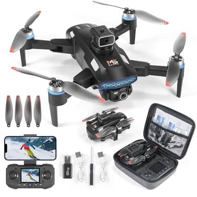 Drohne mit Kamera HD 4K,RC Faltbare FPV WiFi Live Ãœbertragung Drohne für Kinder Anfänger,2 Akku Lange Flugzeit,Headless Modus,Flugbahnflug,Hindernisvermeidung,One Key Start/Landen,Headless Modus