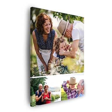 GP TONER Ihr FOTO auf Leinwand Personalisierte Multi Foto Ihr eigenes Bild auf Leinwand mit Holzrahmen Kunstdruck Bild Collage Foto 40x50 cm