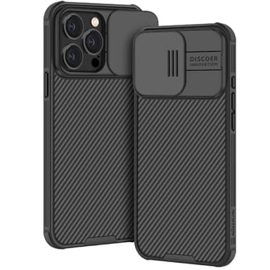 AROYI Handyhülle Kompatibel mit iPhone 15 Pro Hülle (6,1"),Kameraschutz mit Slide Camera Handyhülle für iPhone 15 Pro Hülle - (Schwarz)