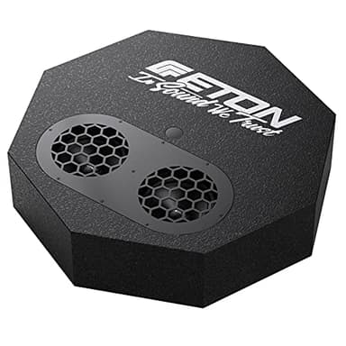 ETON Res 5 Flat: Flacher Aktiv-Subwoofer für die Reserverad-Mulde, Bassreflex Bassbox mit 2 x 5“ (2 x 130 mm) Woofer, Gehäuse nur 130 mm hoch, 300 Watt RMS