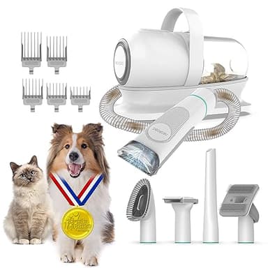 Neakasa P1 Pro Hundeschermaschine mit Staubsauger, leise Schermaschine Hund Katze, Profi Haustierpflegeset, Tierhaarschneidemaschine, elektrische Hundetrimmer mit 5 bewährten Pflegewerkzeugen