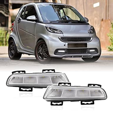 njssjd LED-Tagfahrlicht-Lampen-Set, kompatibel mit 2013 2014 2015 LCI Smart Fortwo W451 Xenon Weiß LED-Positionslicht