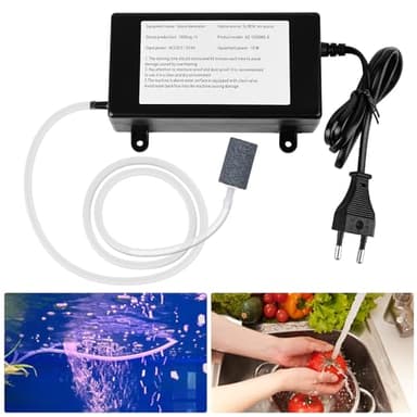 Ozongenerator, Haushalt Ozonreiniger 1000mg, Ozongenerator für Wasser und Luft, Tragbarer Air Purifier, Mehrzweck Ozon Luftreiniger, Sterilisator Geruchskiller, für Badezimmer Küche Rauch Formaldehyd