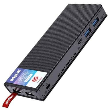 MeLE Mini PC Stick Lüfterlos PCG02 Pro WiFi 6 Windows 11 Pro Celeron N5105 8GB 256GB, Small PC on a Stick Dual 4K HDR HDMI, Business Mini Computer Desktop PD3.0 Ethernet PXE Automatisches Einschalten