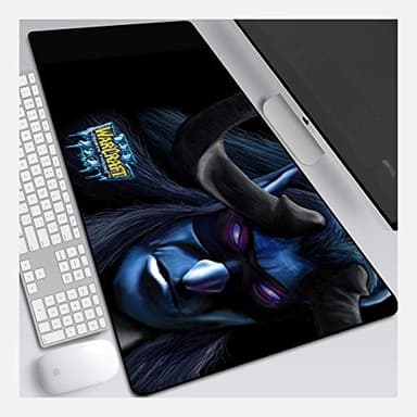 IGIRC Mauspad World of Warcraft 900X400mm, Perfekte Präzision und Geschwindigkeit Gaming-Mauspad mit 3 mm starker Unterseite, für Notebooks, PC, F