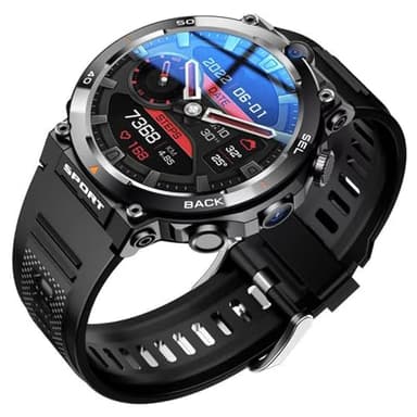 4G Smart Smartwatch, SIM-Karte Android System Uhr mit 1,39“ Runder Bildschirm, Dual-Kamera, NFC-Positionierung, Unterstützung APP Custom Dialing
