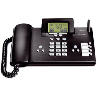 Siemens Gigaset SX353 ISDN, schnurlos erweiterbares ISDN-Komfort-Telefon mit integriertem Anrufbeantworter und Bluetooth, schwarz