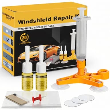 Miioto Windshield Repair Kit,Steinschlag Reparaturset,Windschutzscheibe Reparaturset,Steinschlag Reparaturset Windschutzscheibe Verwendet für Rissen/Sternförmigen Rissen-Praktisches Glas Reparatur Set