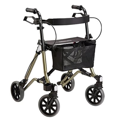 Dietz Taima M-GT Leichtgewichtrollator aus Aluminium mit Rückengurt und Tasche und nur 5,8 kg Eigengewicht