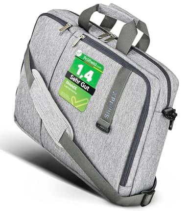 (Test: Sehr gut) Laptoptasche 17 Zoll Aktentasche Wasserabweisend Umhängetasche Schultertasche Businesstasche Laptop Tasche, kompatibel mit Lenovo Acer HP Dell Samsung Microsoft MacBook