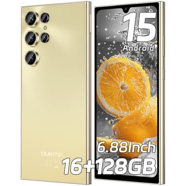 OUKITEL C61 Android 15 Smartphone Ohne Vertrag, 16GB+128GB /1TB Handy Ohne Vertrag, 6,88 Zoll 90Hz Bildschirm 5150mAh Handy Günstig, 13MP+5MP, 4G Dual SIM Simlockfreie Handys/Fingerabdruck/OTG/Face ID