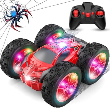 Ferngesteuertes Auto Kinder 3 4 5 6 7 8 9 Jahre, 2.4GHz LED Spider RC Auto mit Fernbedienung Rennauto Ferngesteuert Spielzeug ab 3-12 Jungen Mädchen, Indoor Outdoor Drift Car Geschenke Geburtstags