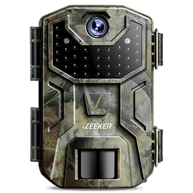iZEEKER Wildkamera 2K HD 36MP, Wildtierkamera mit 940nm No Glow Infrarot LEDs, Ohne WLAN, Wildkamera mit Bewegungsmelder Nachtsicht IP66 wasserdicht für die Tierbeobachtung Heim Sicherheit