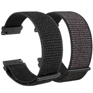 Parsonver 22mm Nylon Armband 2 Stück Kompatibel mit Samsung Galaxy Watch 3 45mm/Galaxy Watch 46mm/Gear S3 Classic/Frontier, LW11/ SPROD1 Smartwatch-Armband, Sport Uhrenarmband für Damen Herren