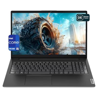 Lenovo V15 G4 Laptop, Intel Core i5-13420H, 16 GB DDR4 RAM, 1 TB PCIe SSD, 15.6" FHD, Intel UHD Graphics, QWERTZ Tastatur, Windows 11 Pro, Black