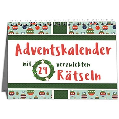 Rätsel Adventskalender Erwachsene mit 24 kniffligen Rätseln - 2025 für Singles, Paare und Familien - Perfekt zum Verschenken - Sophies Kartenwelt