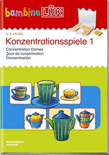 bambinoLÜK: 3/4/5 Jahre Konzentrationsspiele 1: Für Kinder ab 3 J (bambinoLÜK-Übungshefte: Kindergarten)