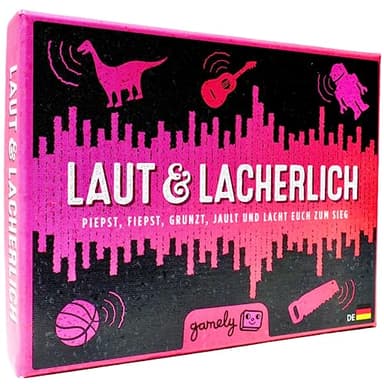 Laut & Lächerlich: Das urkomische Partyspiel der lächerlichen Laute, in Taschengröße | Das familienfreundliche Kartenspiel, das die ganze Familie zum Lachen bringt. (Deutsche Version)