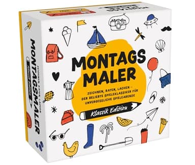 MONTAGSMALER - Das beliebte Zeichenspiel für Familie & Freunde | Perfekt für jeden lustigen Spieleabend | Kreatives Kritzel-Spiel für Erwachsene & Kinder | Familienspiel & Gesellschaftsspiel