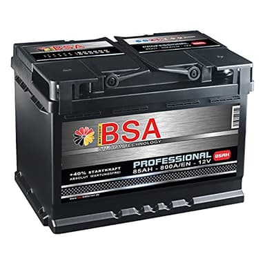BSA Autobatterie 85Ah 12V 800A/EN ersetzt 70Ah 72Ah 74Ah 75Ah 77Ah 80Ah